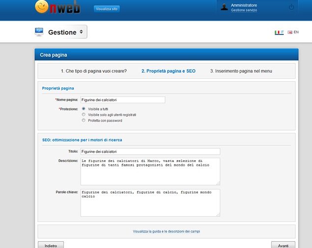 Sito web gratuito